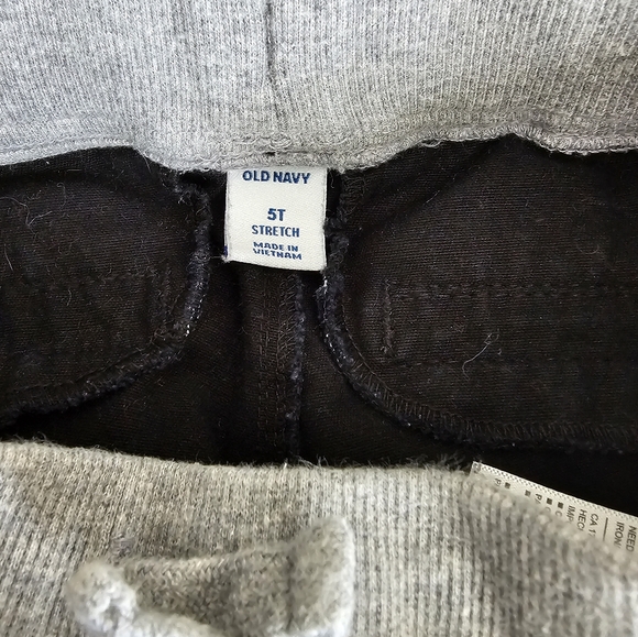 5t Old Navy black‎ and gray drawstring pants Easter Comfy Elevated Casual - Picture 8 of 16